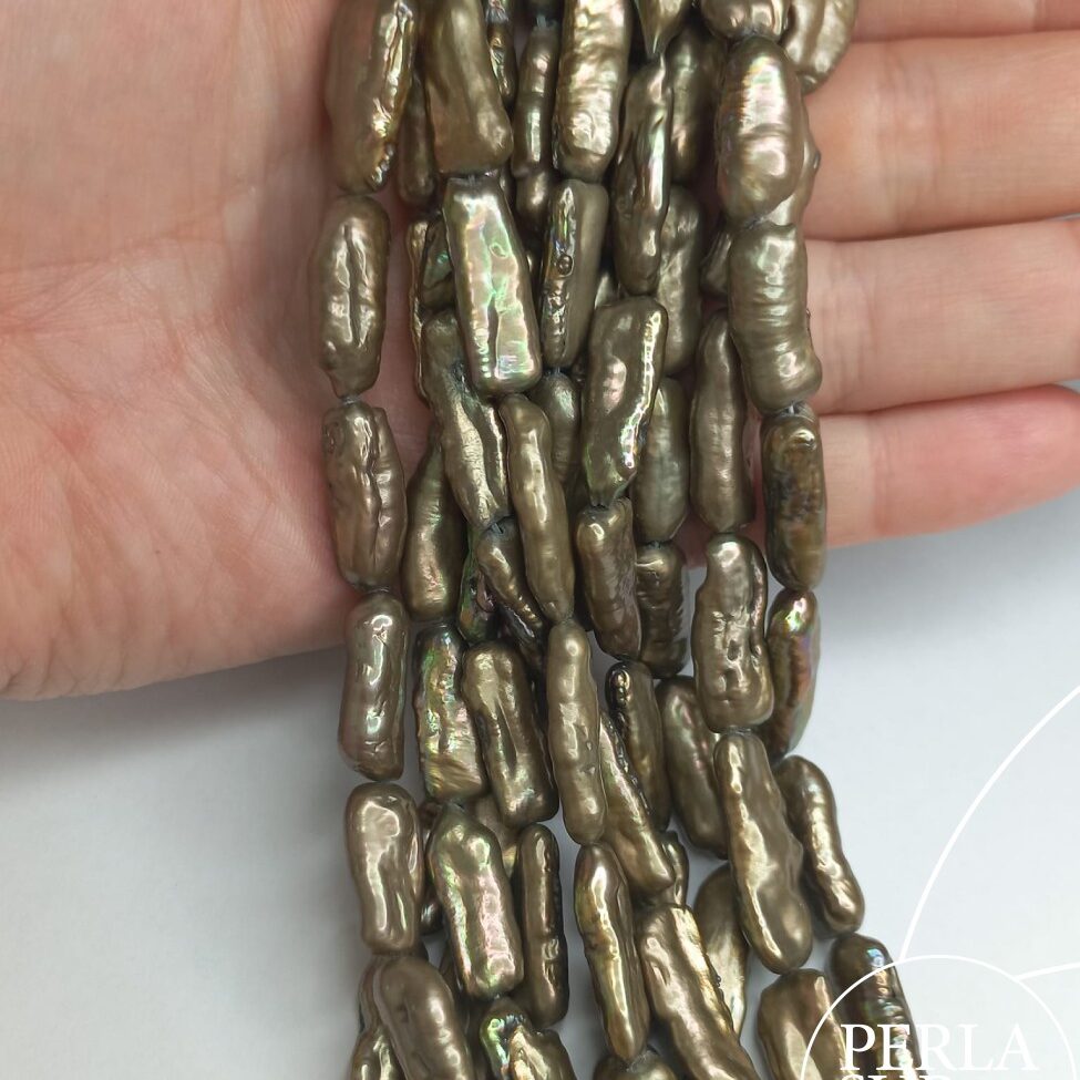 251313 - Hilo Keshi 7x14mm verde