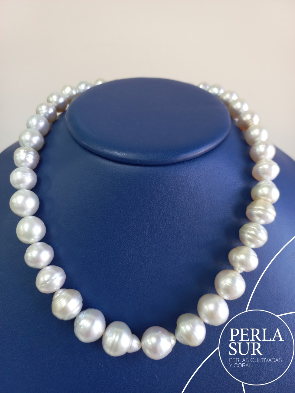 Collar perla australiana B 10 a 13'5mm 38p 43'5cm
