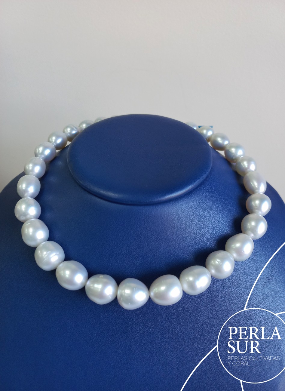 Collar perla australiana SR 10 a 14mm 31p 42'5cm