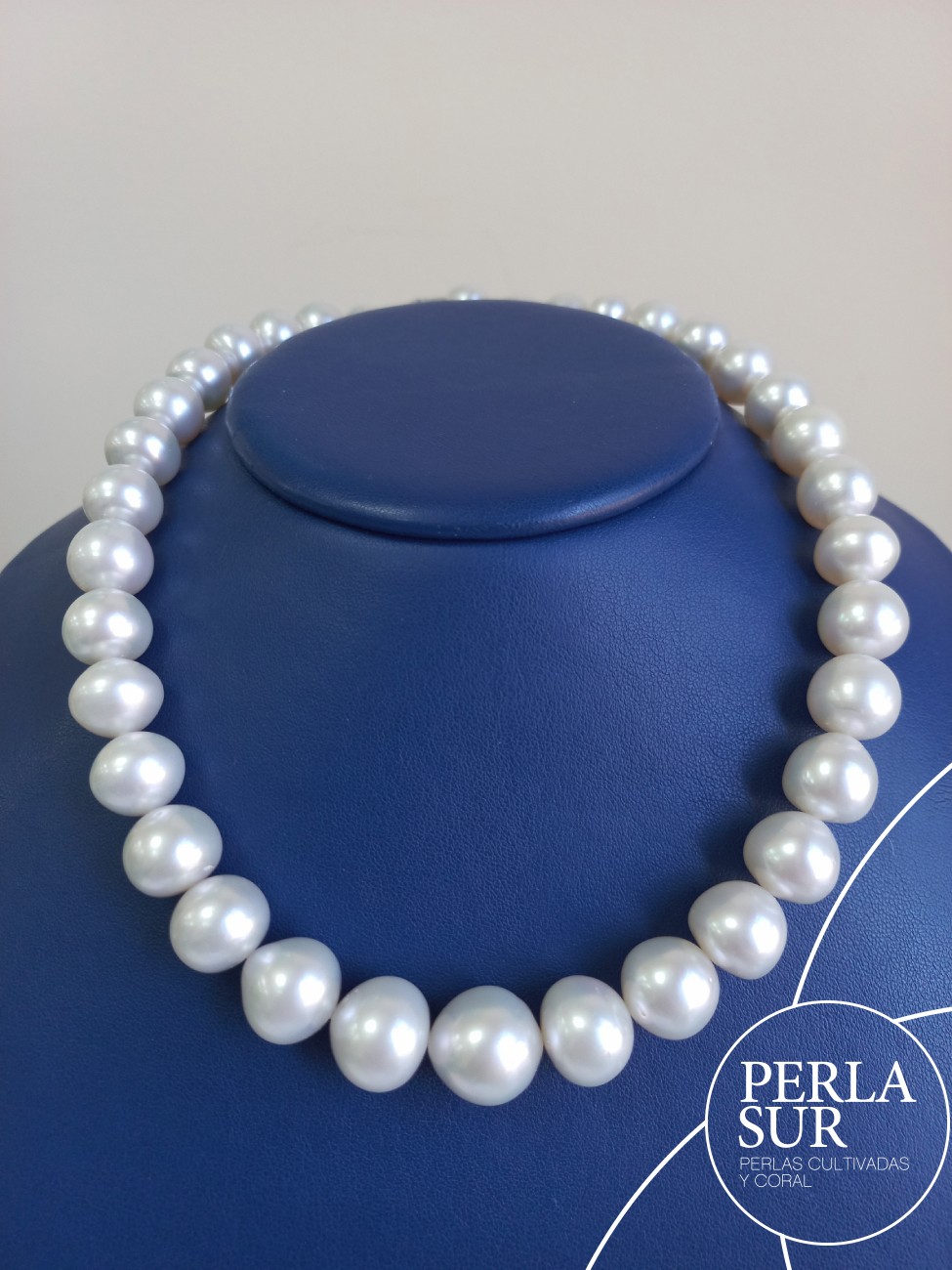 Collar perla australiana SR 11'1 a 14'9mm 37p 43'5cm