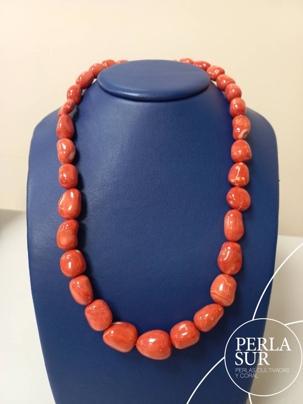 Collar barroco XXL coral japonés