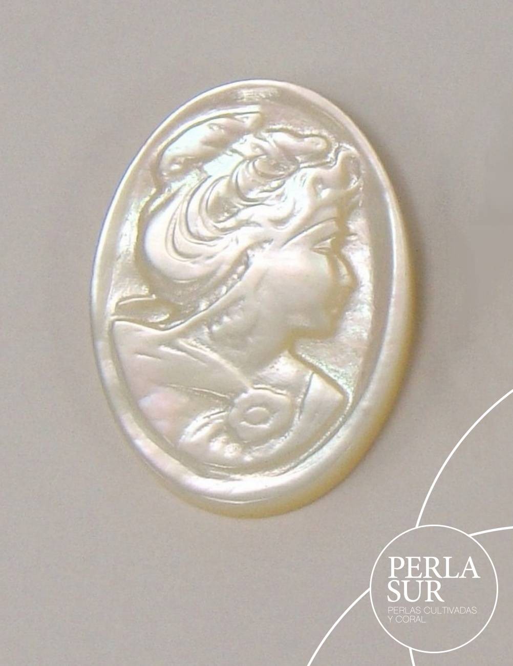 Agnes 10x14mm Camafeo Nácar Australiana