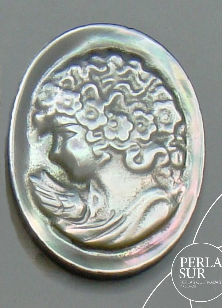 Elisa 15x20mm Camafeo Nácar Tahití