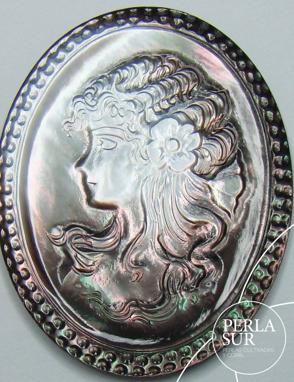 Oval 38X48mm Camafeo Tahití