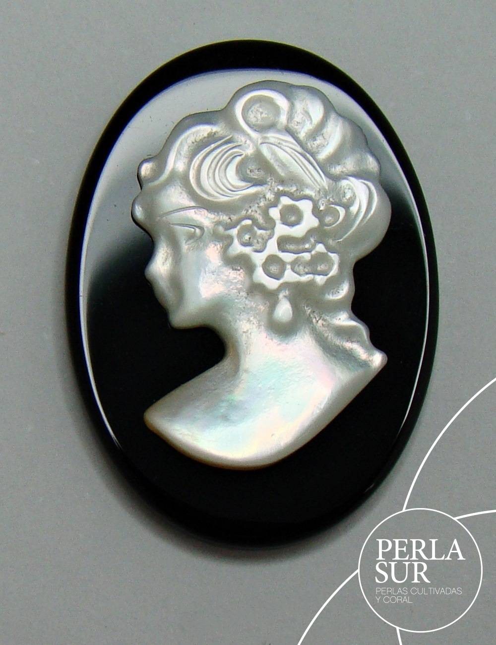 Sara 18x25mm Camafeo Nácar Australiana + Ónix