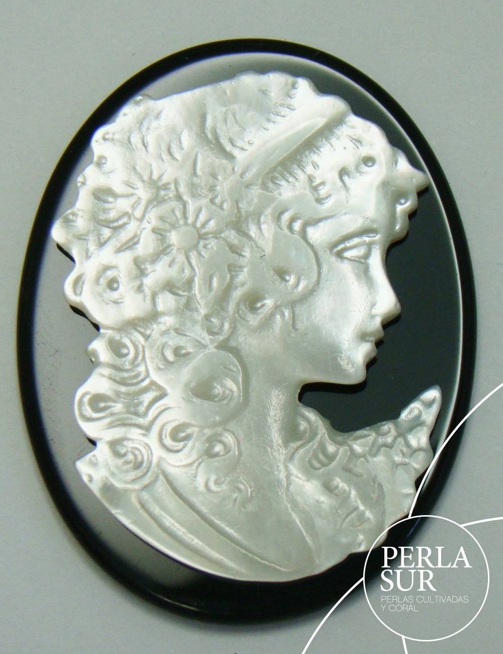 Lilian 30x40mm Camafeo Nácar Australiana + Ónix