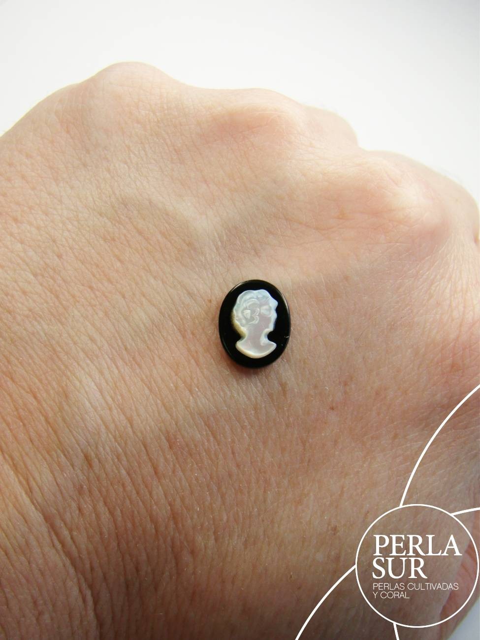 Sara 8x10mm Camafeo Nácar Australiana+Ónix