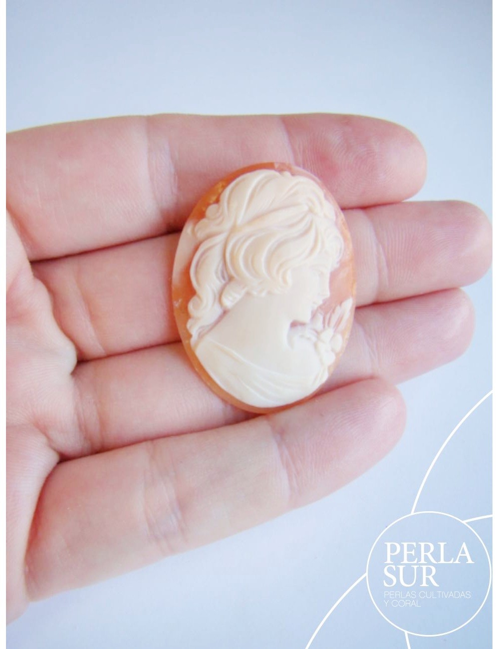 Camafeo Concha 27x35mm