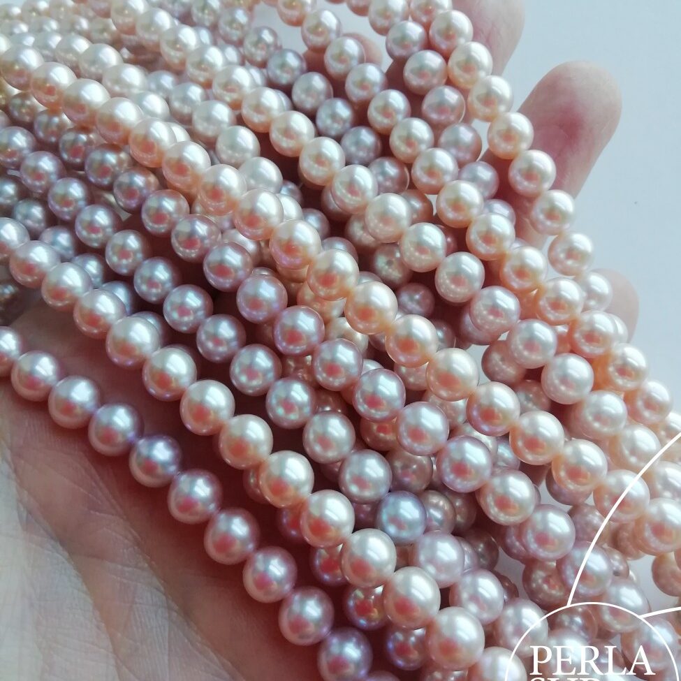 Hilo perla redonda 6-6'5mm CN (rosado-salmón)