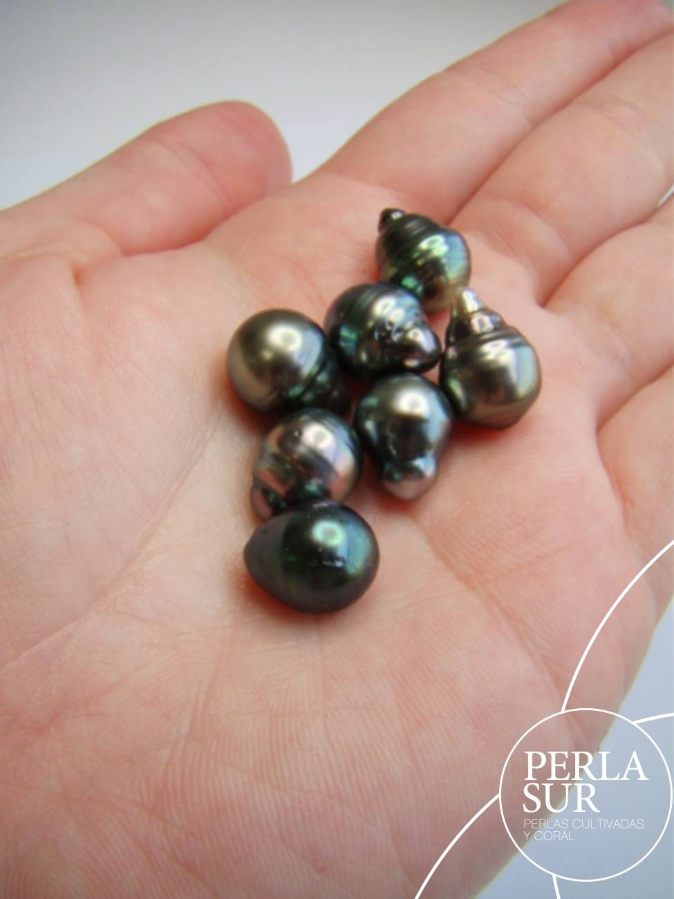 Perla 9x12mm Barroca Tahití