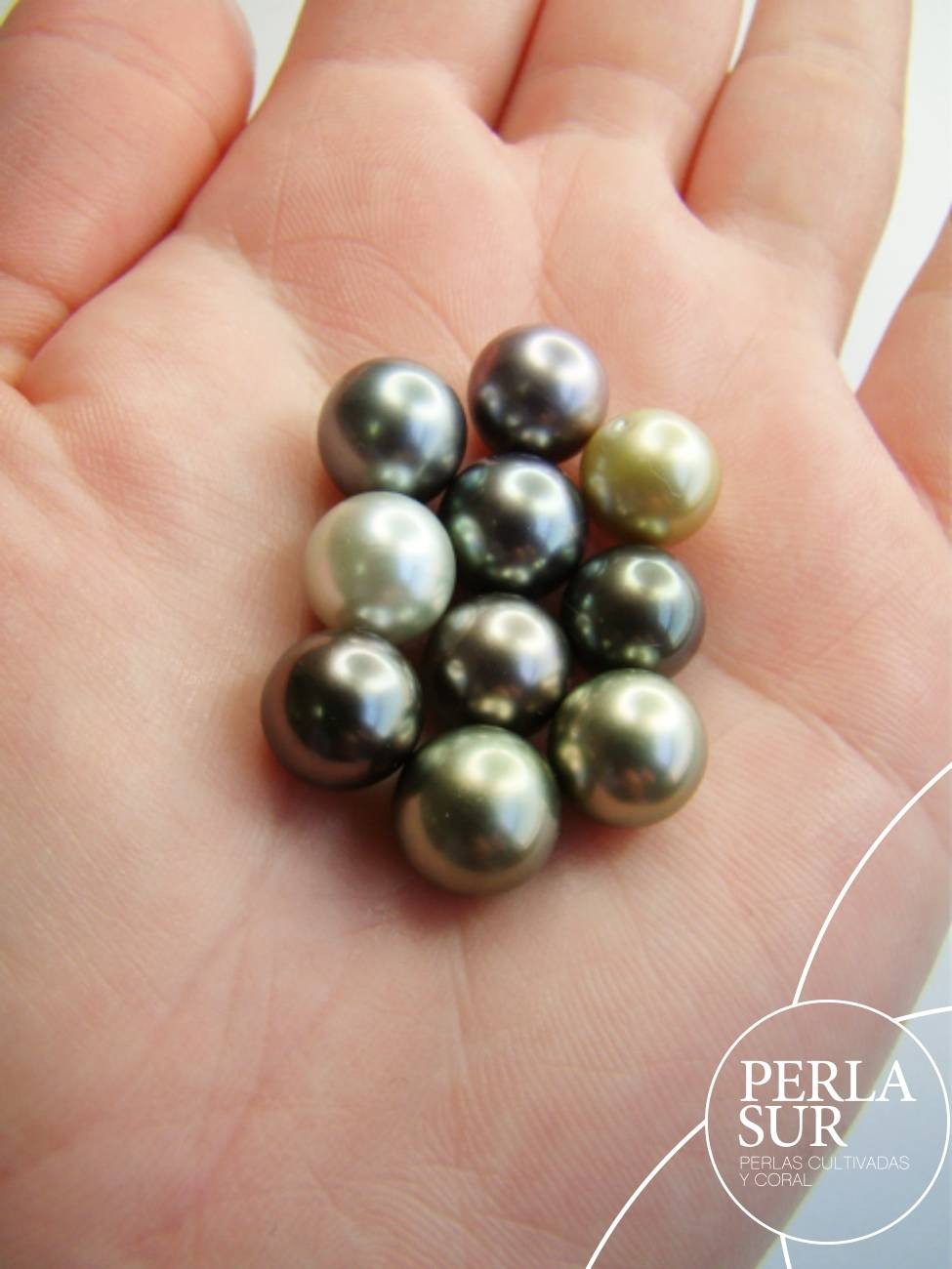 Perla 9-9'5mm Redonda Tahití
