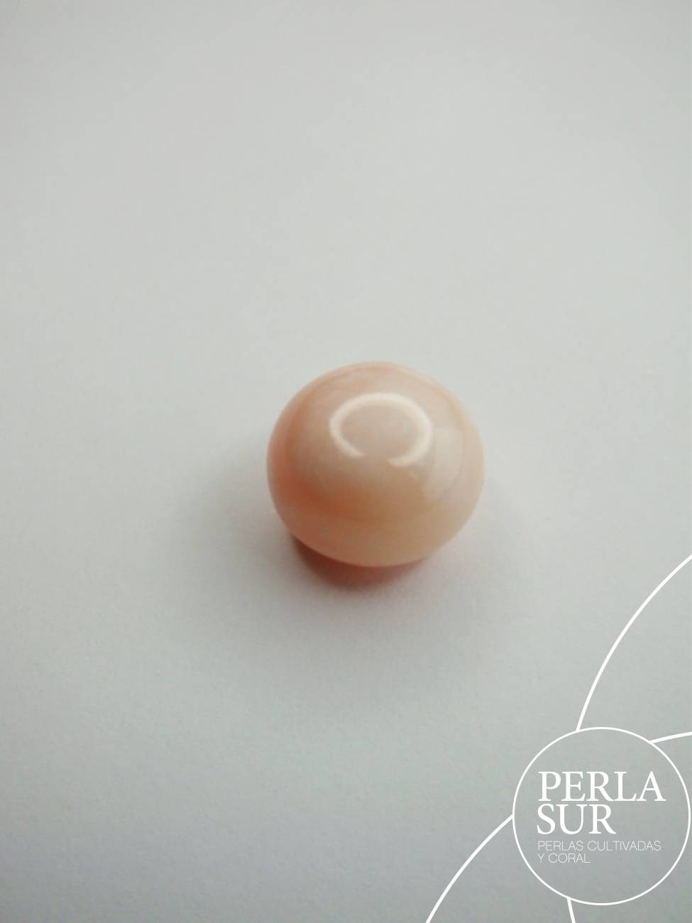 Botón 12x10'62mm ½t. Coral Rosa