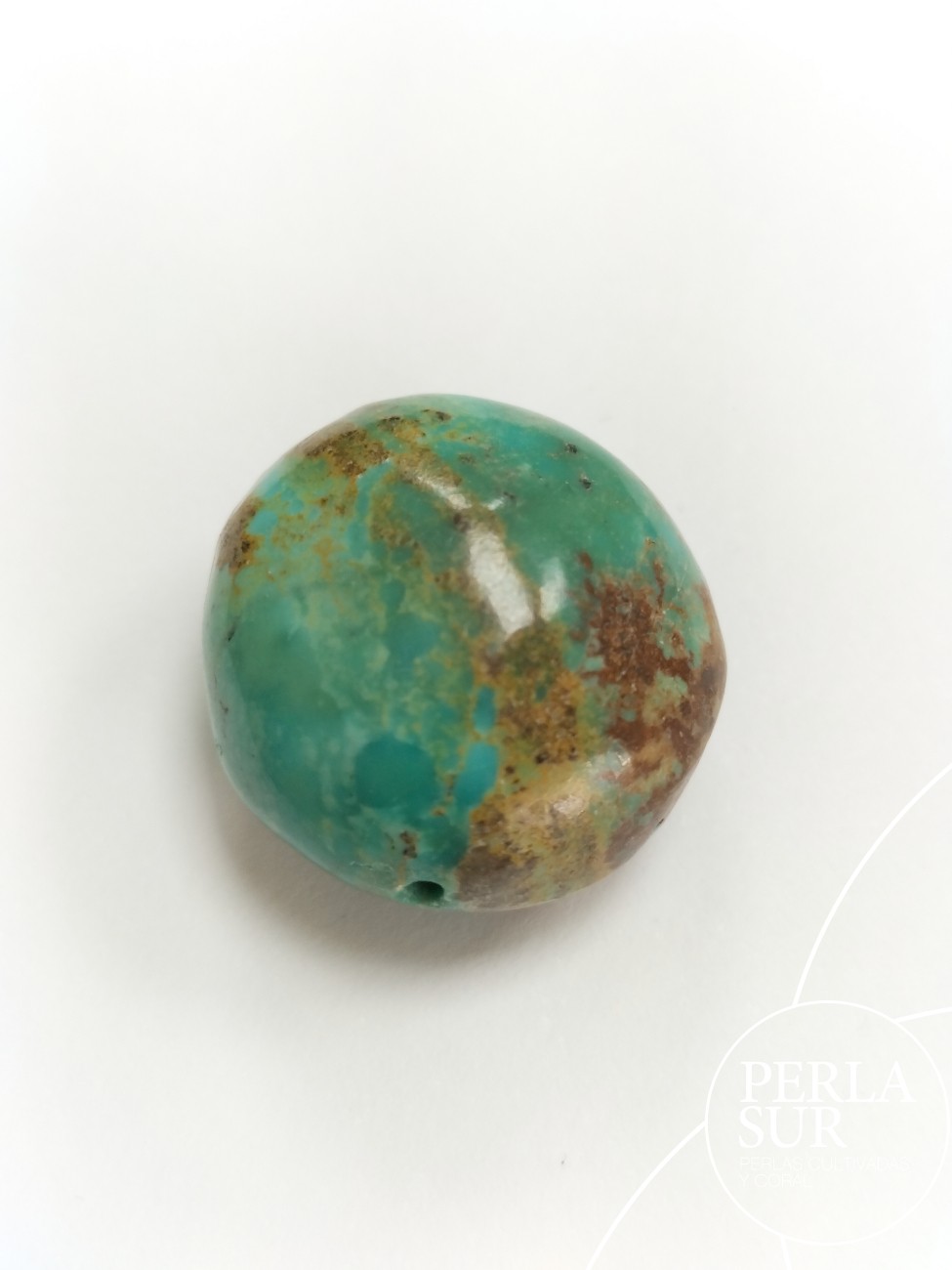 Disco 19mm pasado turquesa natural estab.
