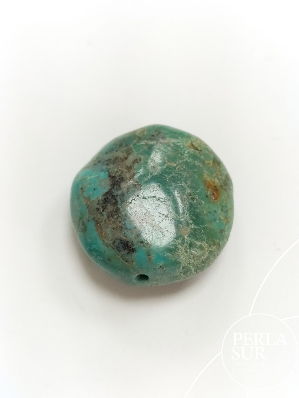 Disco 23mm pasado turquesa natural estab.