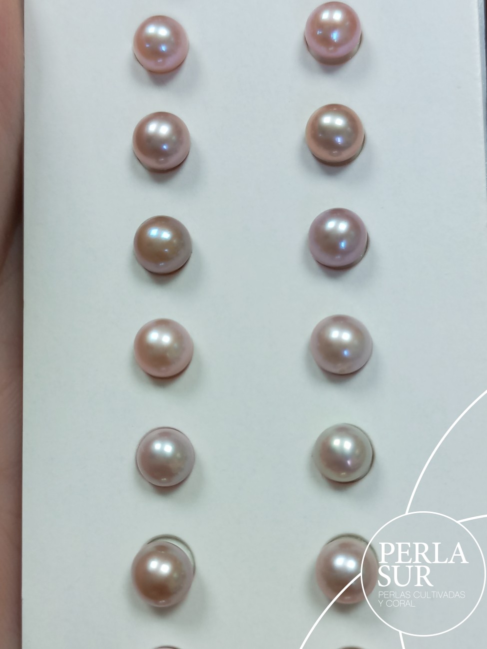 Pareja perla 1/2t 5-5'5mm Lila (CN)
