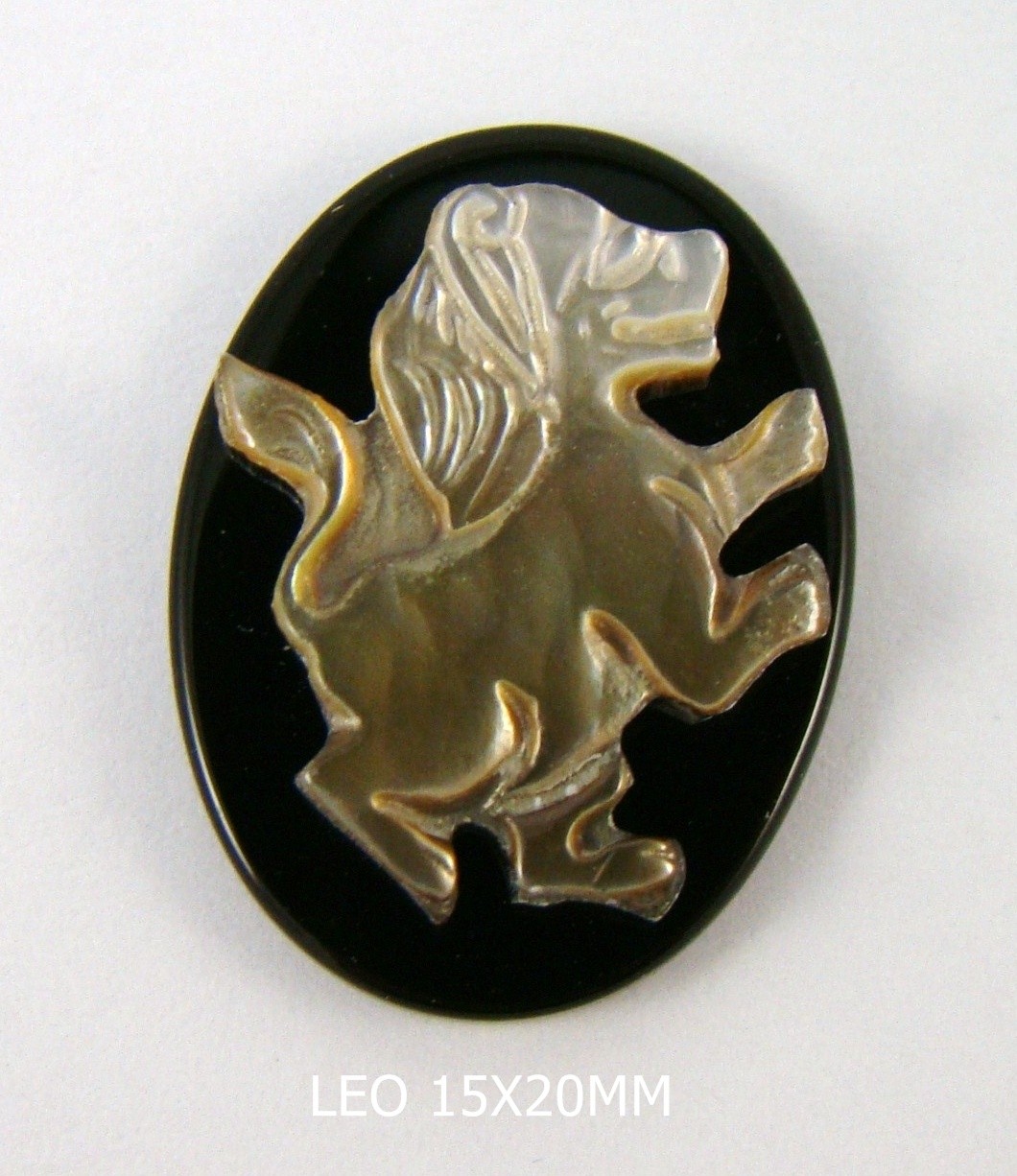 Leo Ónix-Madreperla 15x20mm