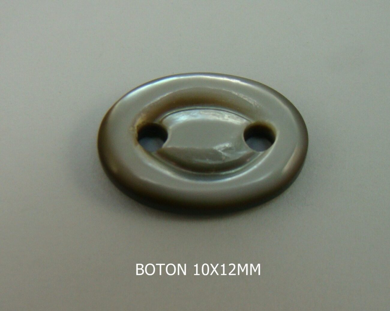Botón 10x12mm Nácar Madreperla Tahití