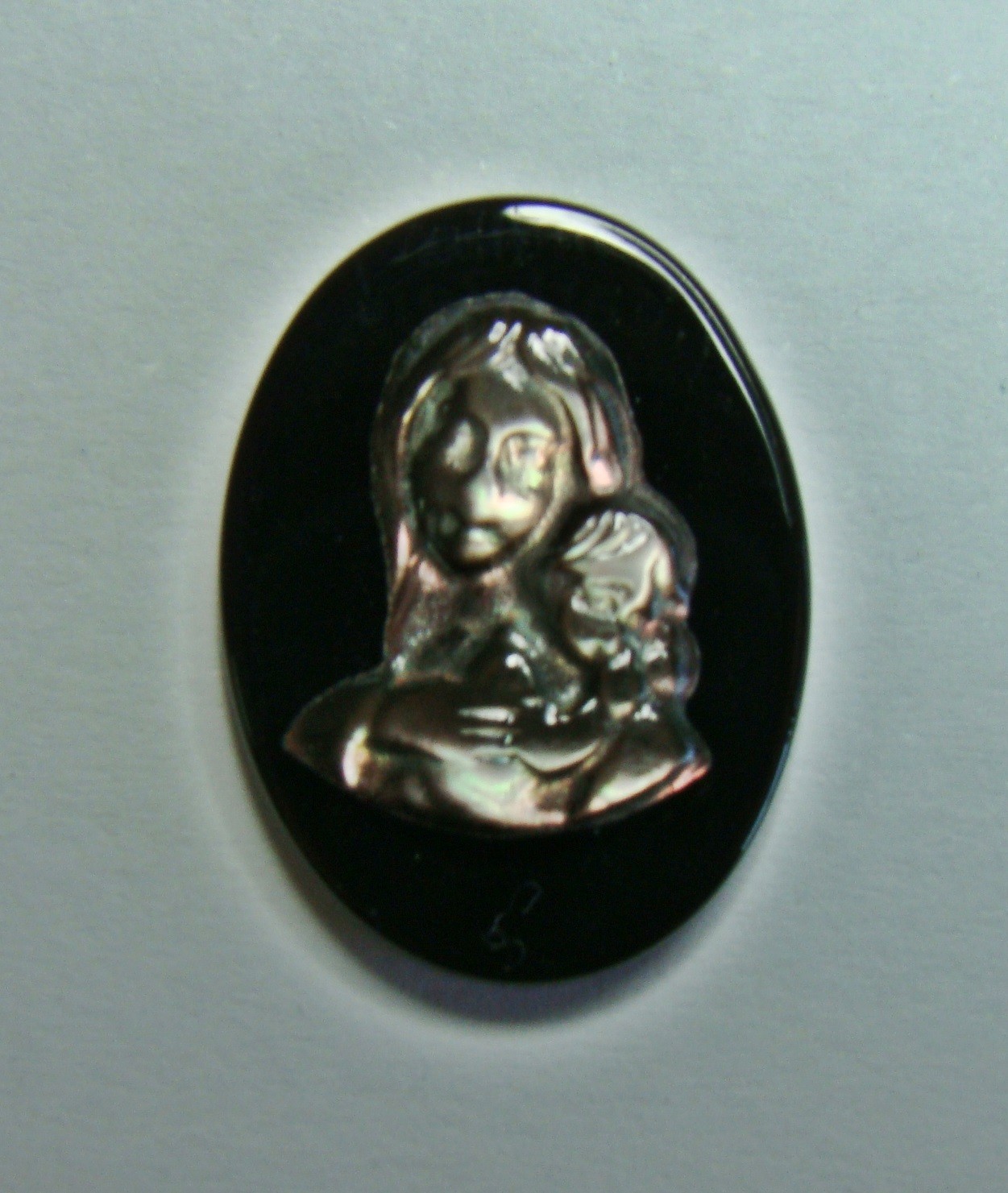 Madre e hijo Ónix-Tahití 15x20mm