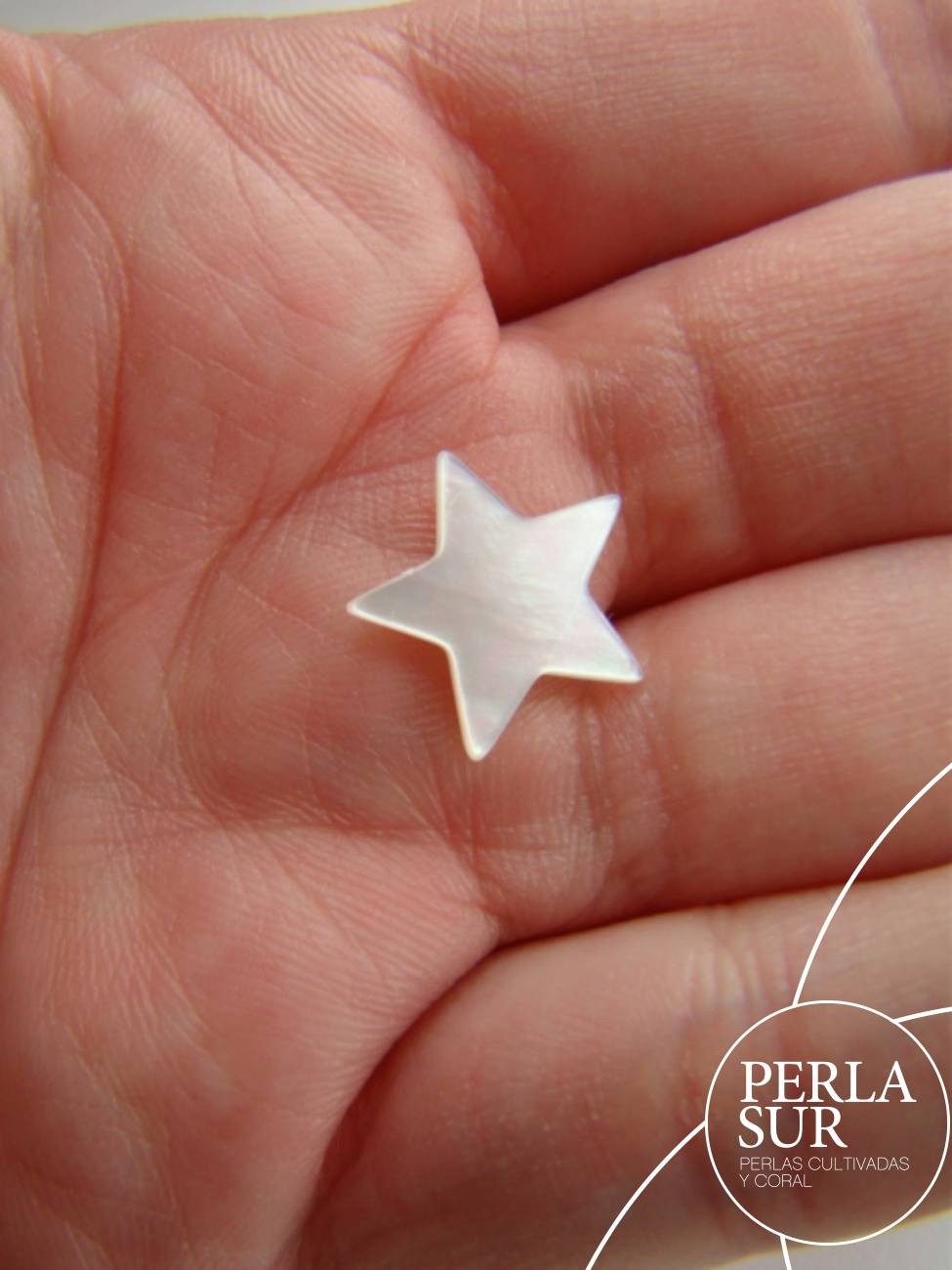 Estrella 13mm Nácar Australiana