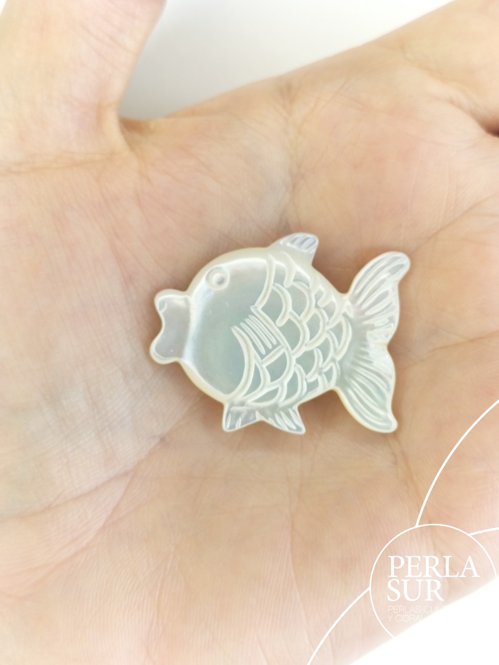 Pez 26x33mm Nácar Madreperla Australiana
