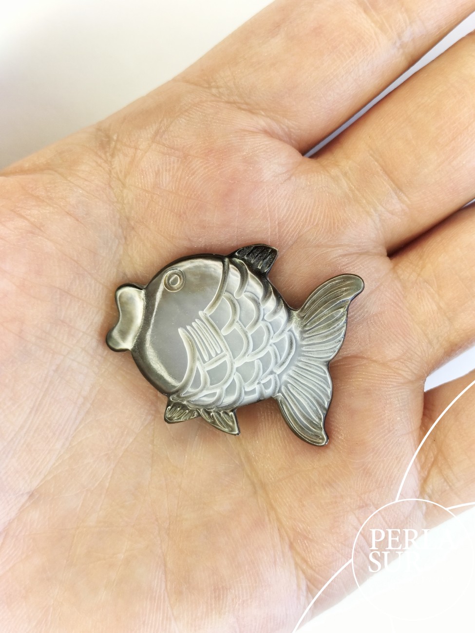 Pez 26x33mm Nácar Madreperla Tahití