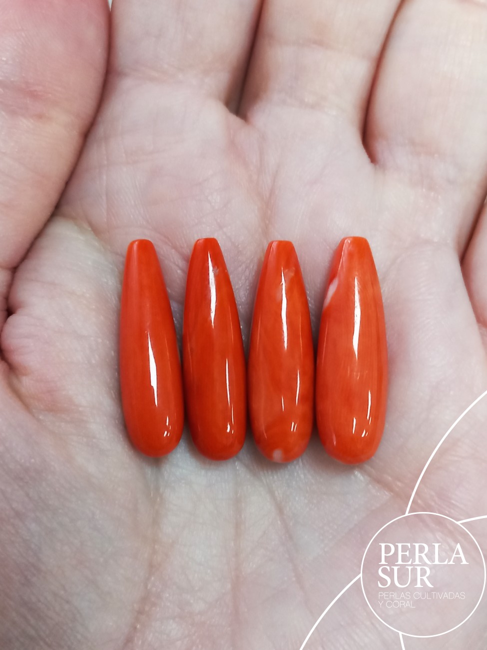 Perillas 25mm 1/2T coral japonés