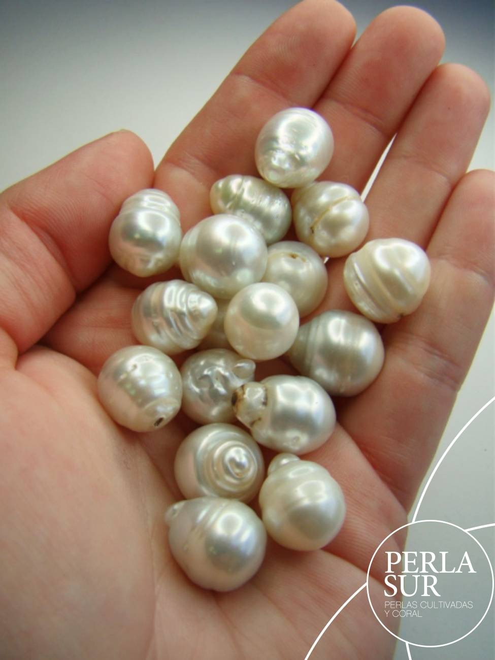 Perla Australiana Suelta 15mm Barroca Colgante