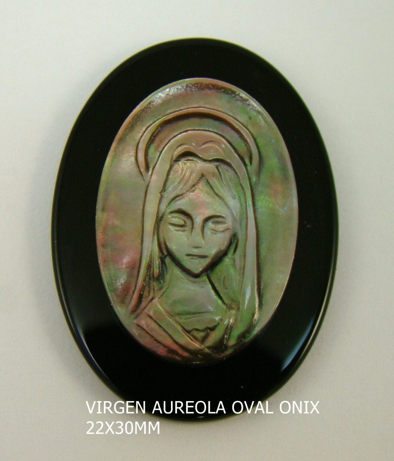Vírgen Niña Tahití-Onix 22x30mm