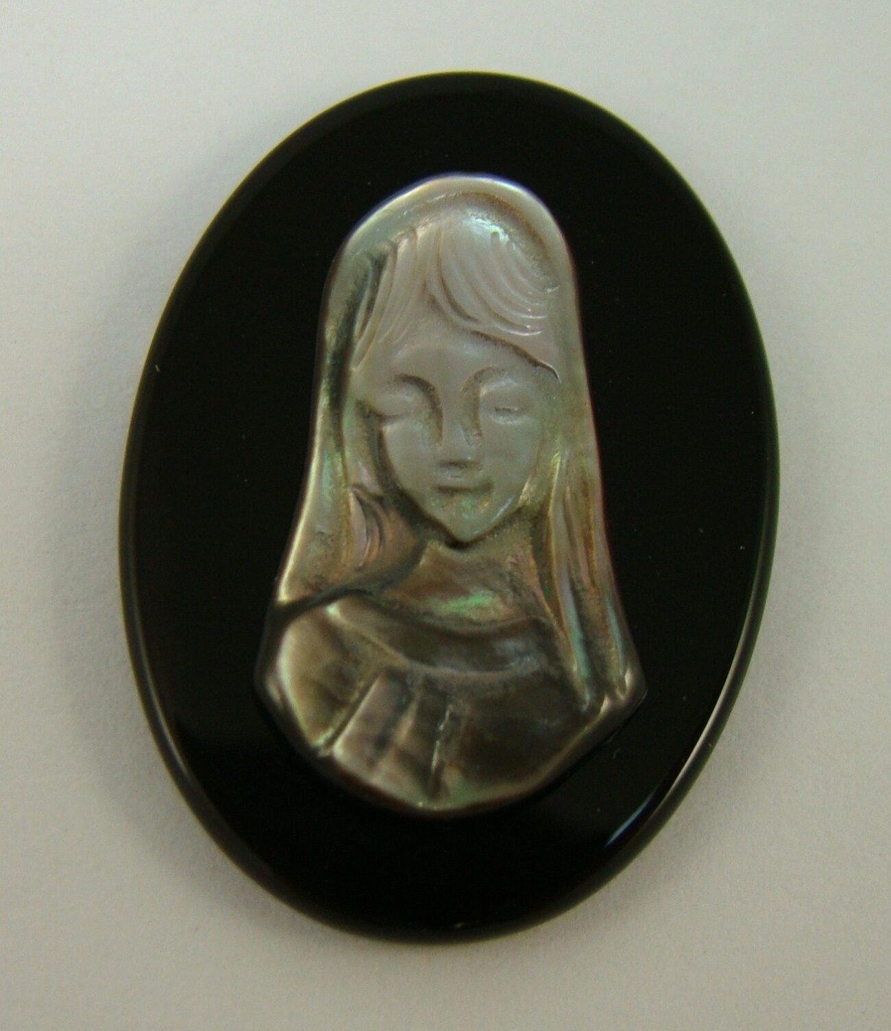 Vírgen Niña Tahití-Onix 18x25 mm