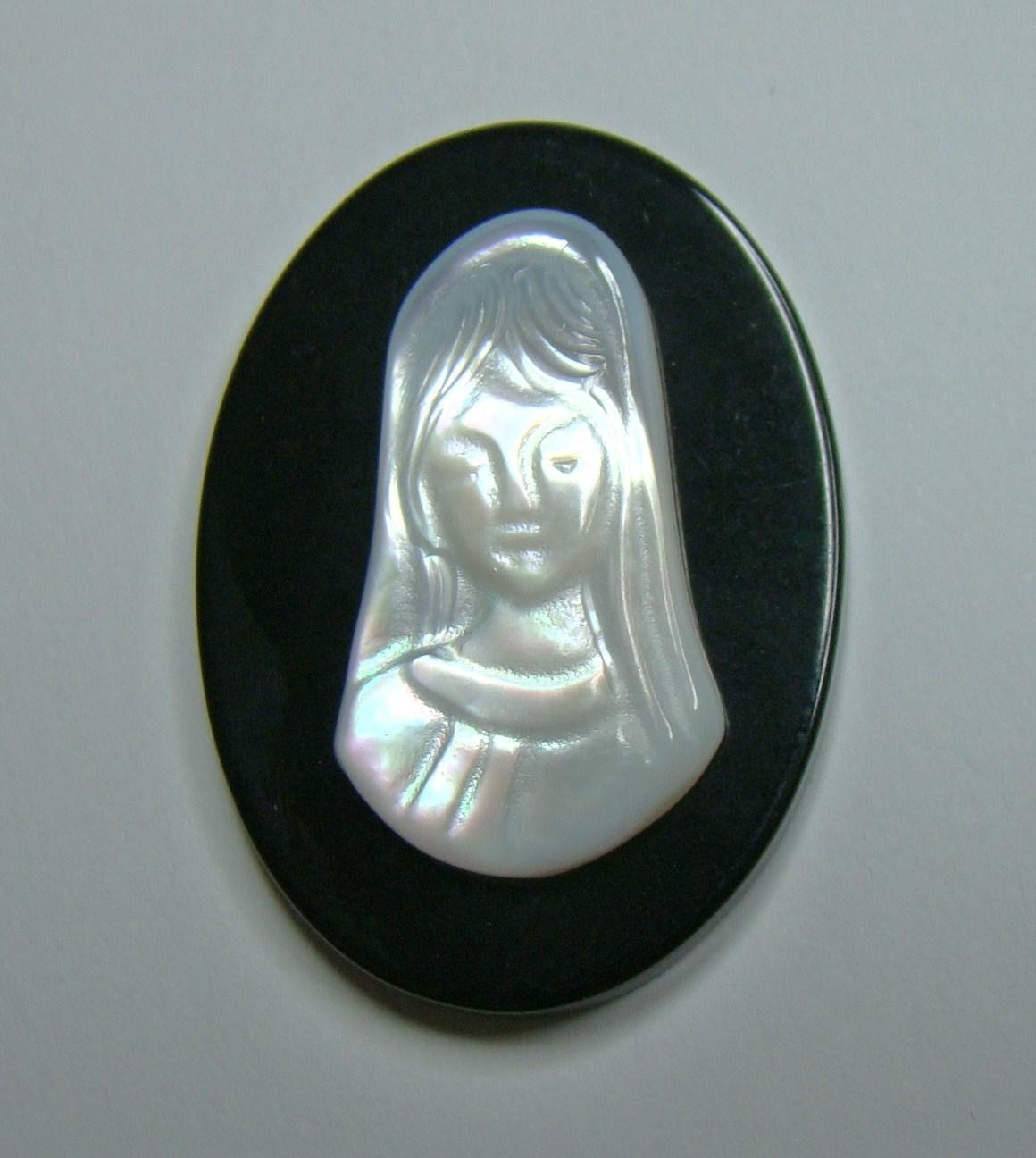 Vírgen Niña Australiana-Onix 18X25 mm