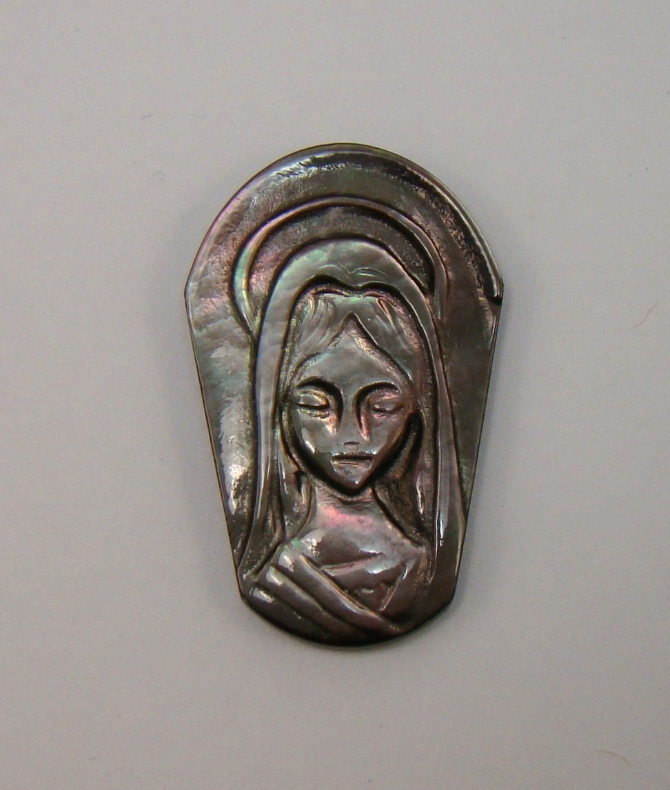 Vírgen Niña Tahití 22x14mm