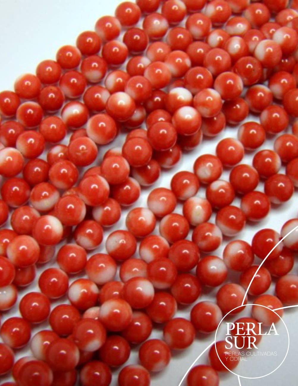 Hilo Bola 4'5-5mm Coral Japonés