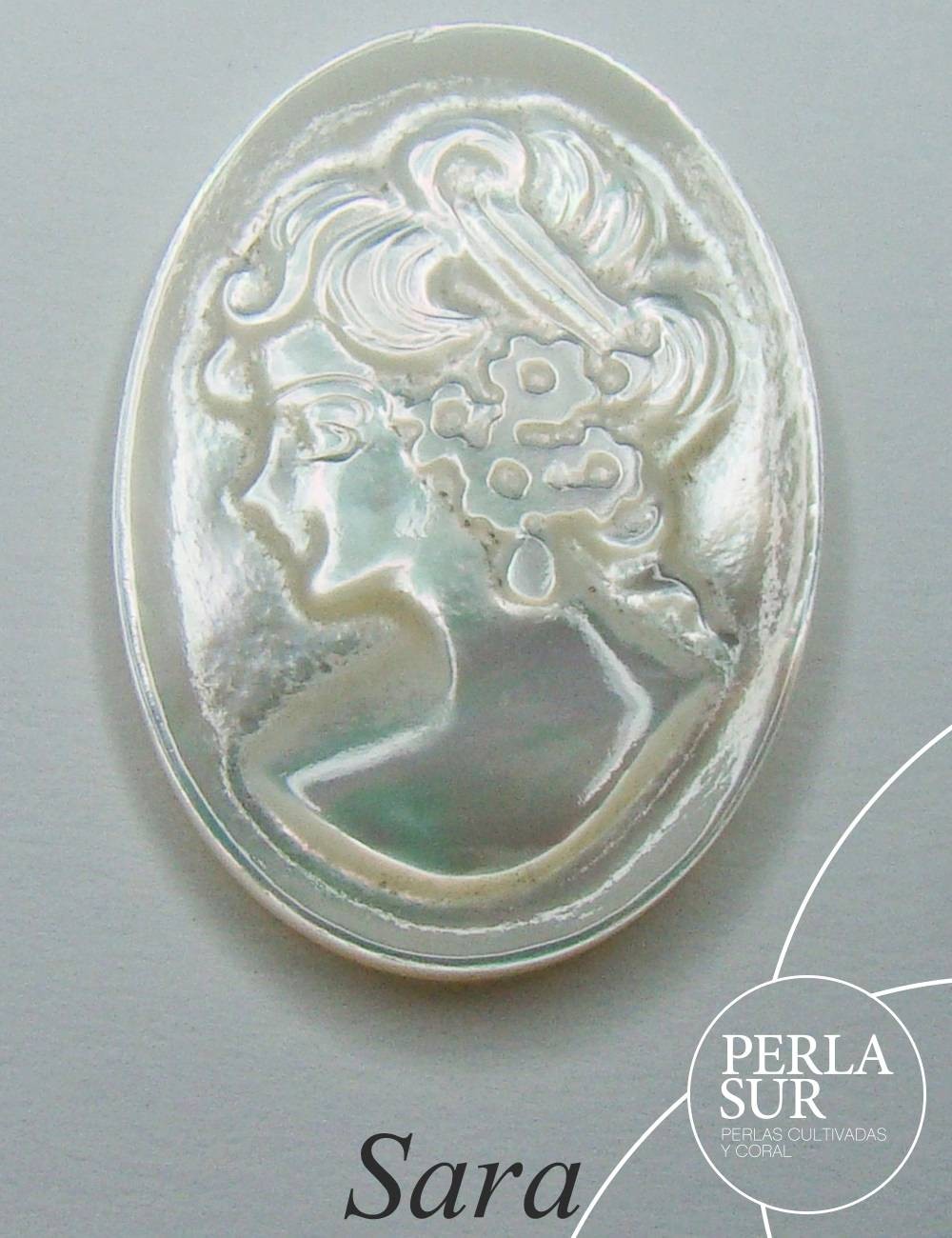 Sara 18x25mm Camafeo Nácar Australiana