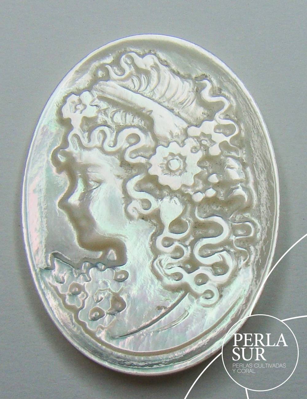 Lara 22x30mm Camafeo Nácar Australiana