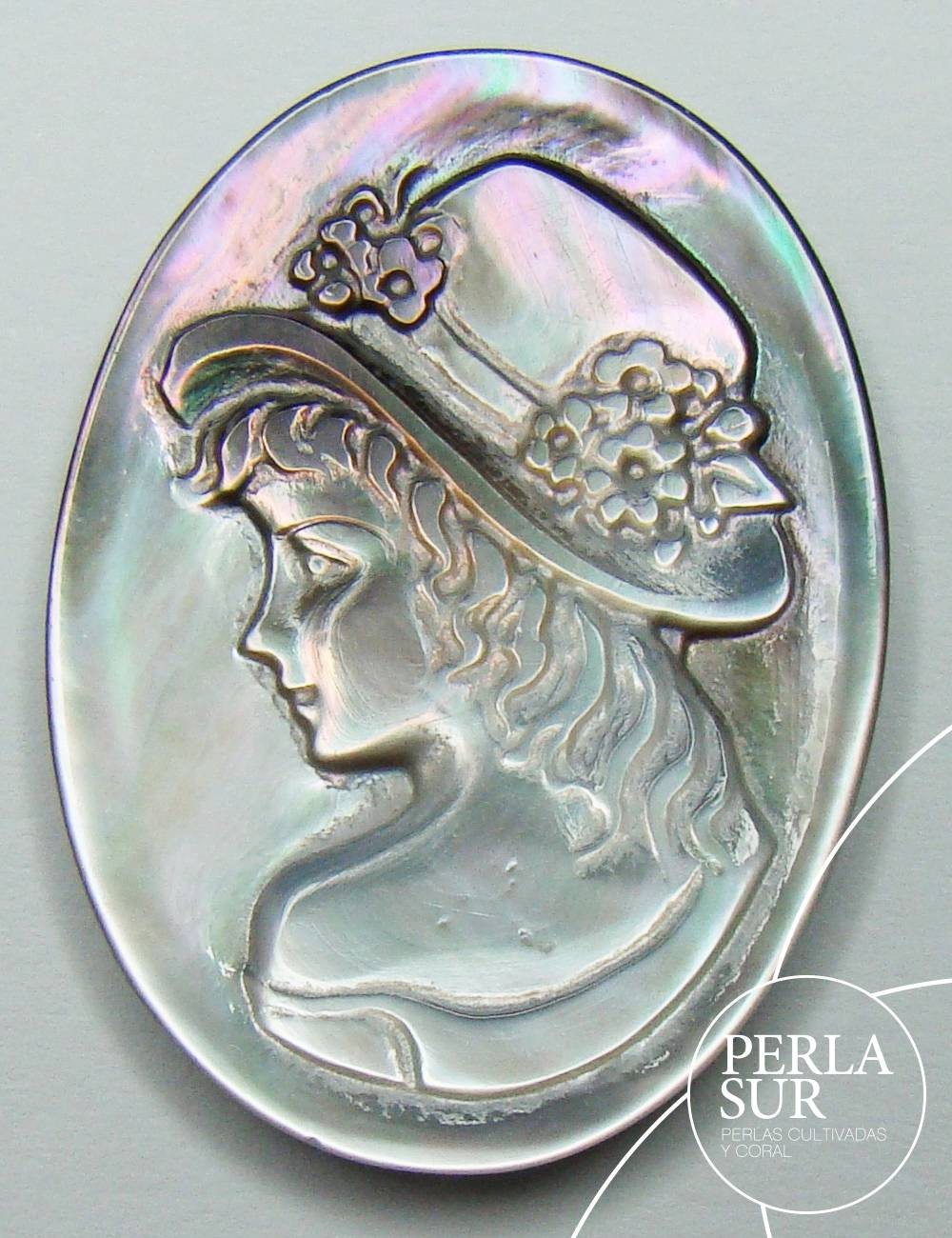 Jane 22x30mm Camafeo Nácar Tahití