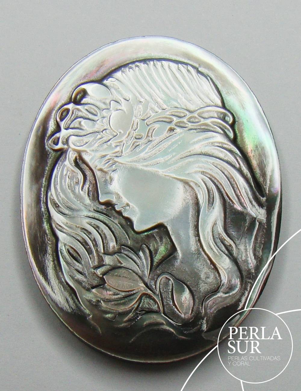 Julia 27x35mm Camafeo Nácar Tahití