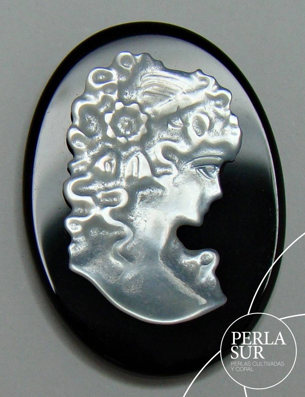 Angela 18x25mm Camafeo Nácar Australiana + Ónix