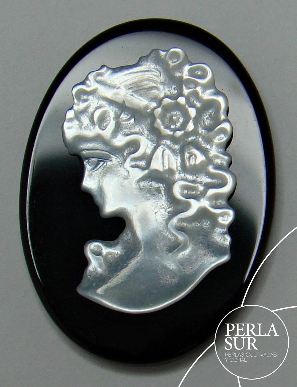 Angela 18x25mm Camafeo Nácar Australiana + Ónix