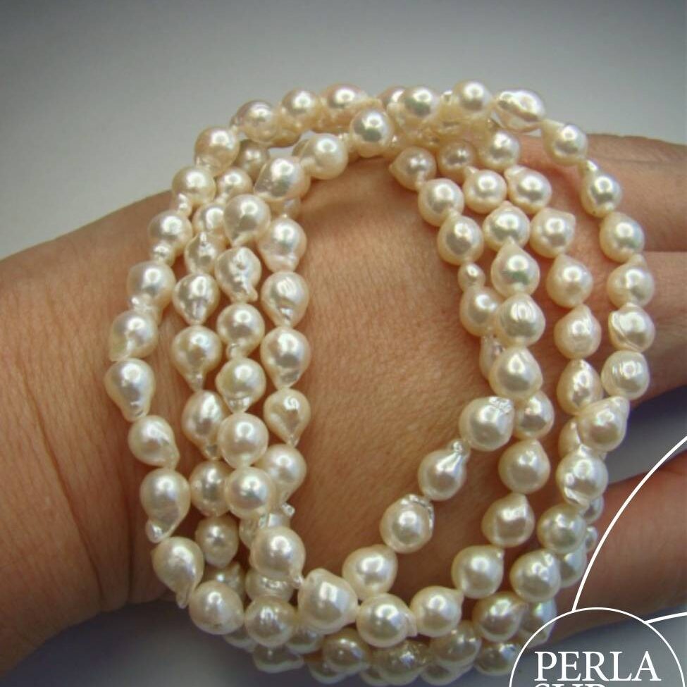 Collar Barroco 6mm 80cm Perlas Akoya