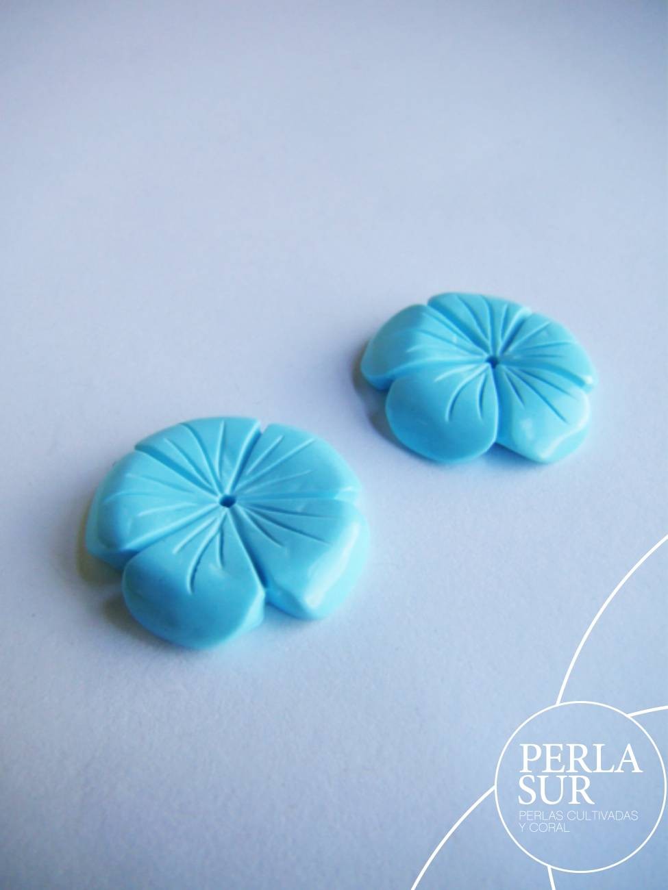 Pareja Flor 5 pétalos 17mm T.Rec.