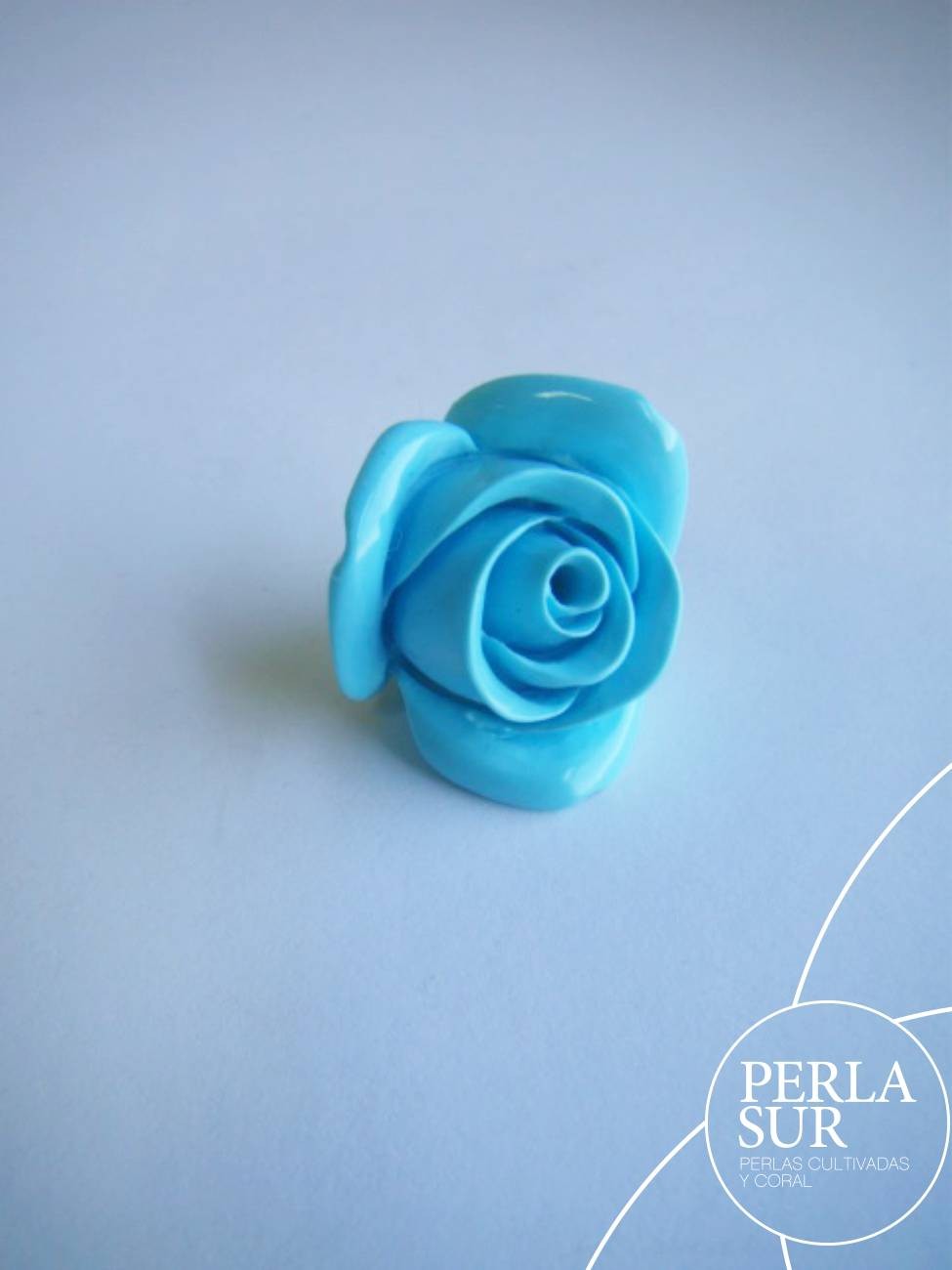 Rosa 25mm Turquesa Rec.