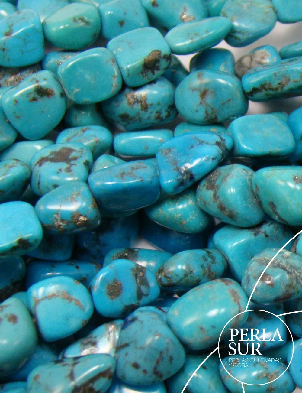Hilo Turquesa 8-10mm Barroca Natural Estabilizada