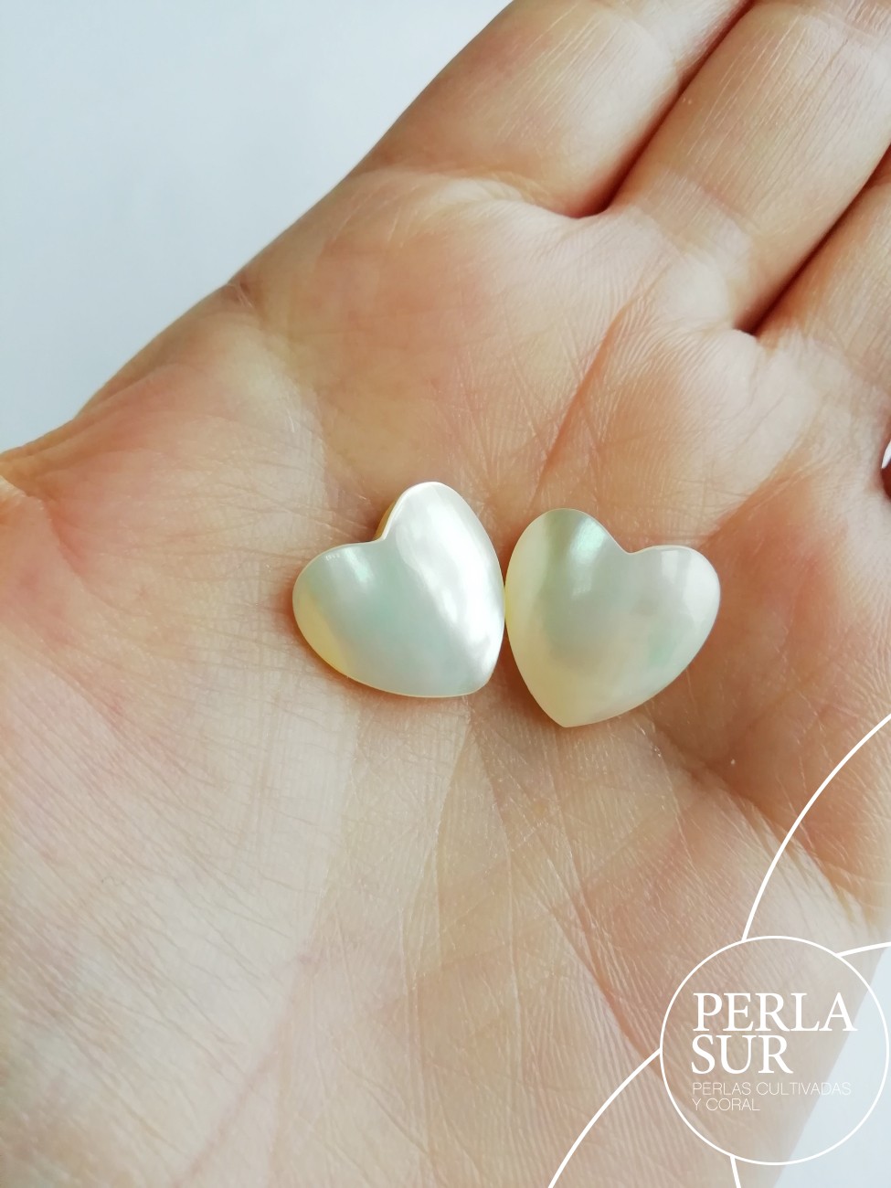 Corazón nácar 15-16mm