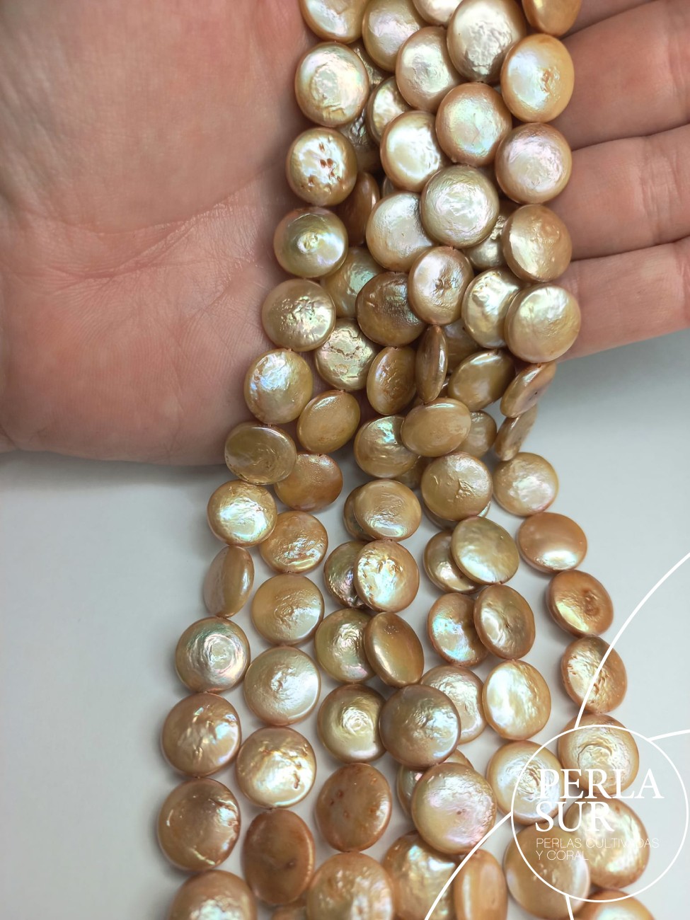 Hilo perla coin 12mm golden