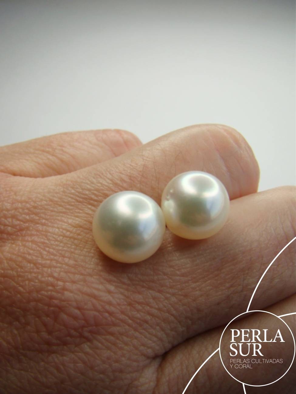 Pareja Perla Australiana Redonda 11-11'5mm B2