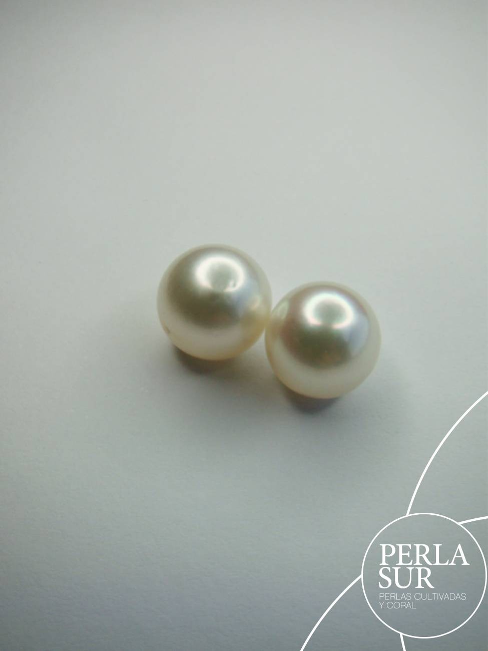 Pareja Perla Australiana Redonda 11-11'5mm B2