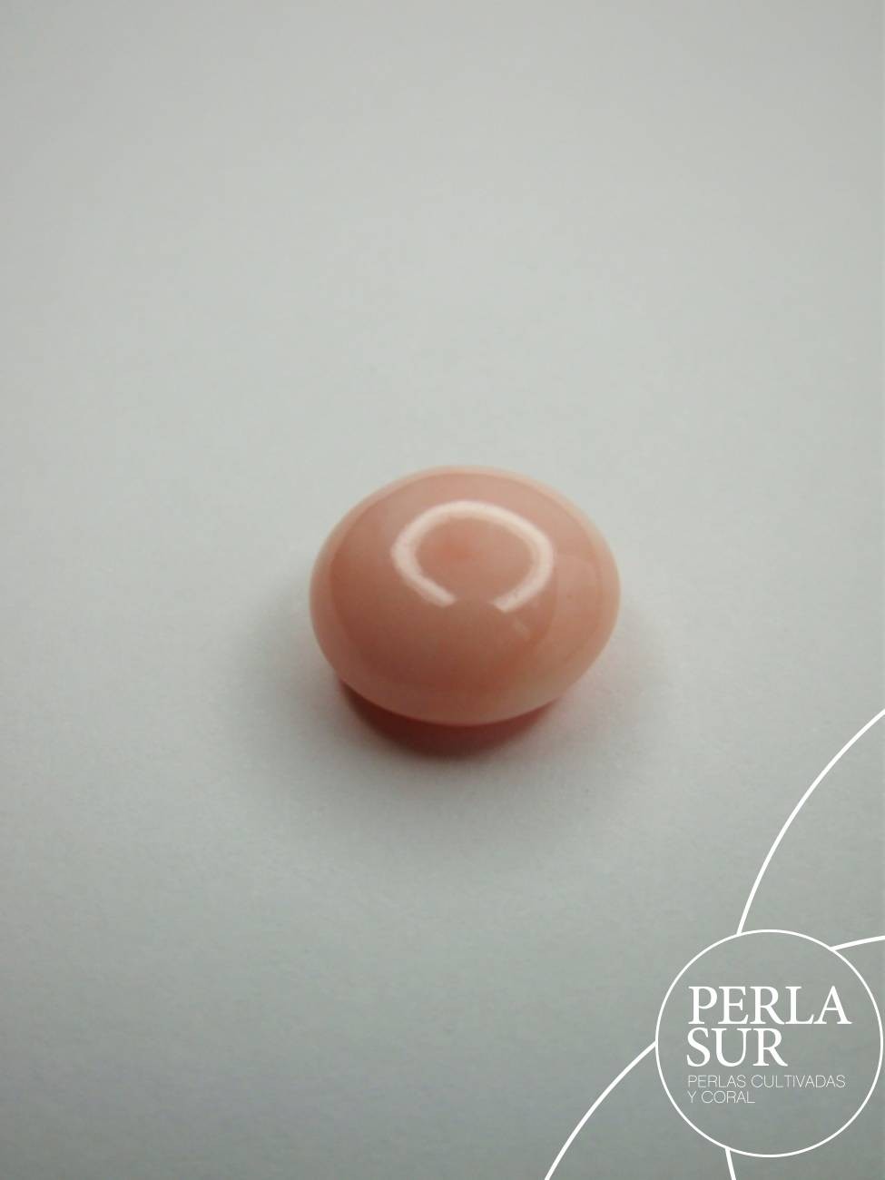 Botón 11'5x7mm ½t. Coral Rosa
