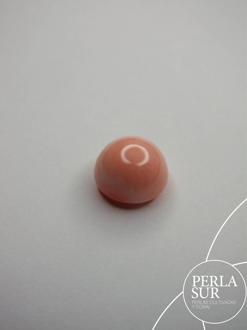 Botón 11x7mm Coral ½t. Rosa