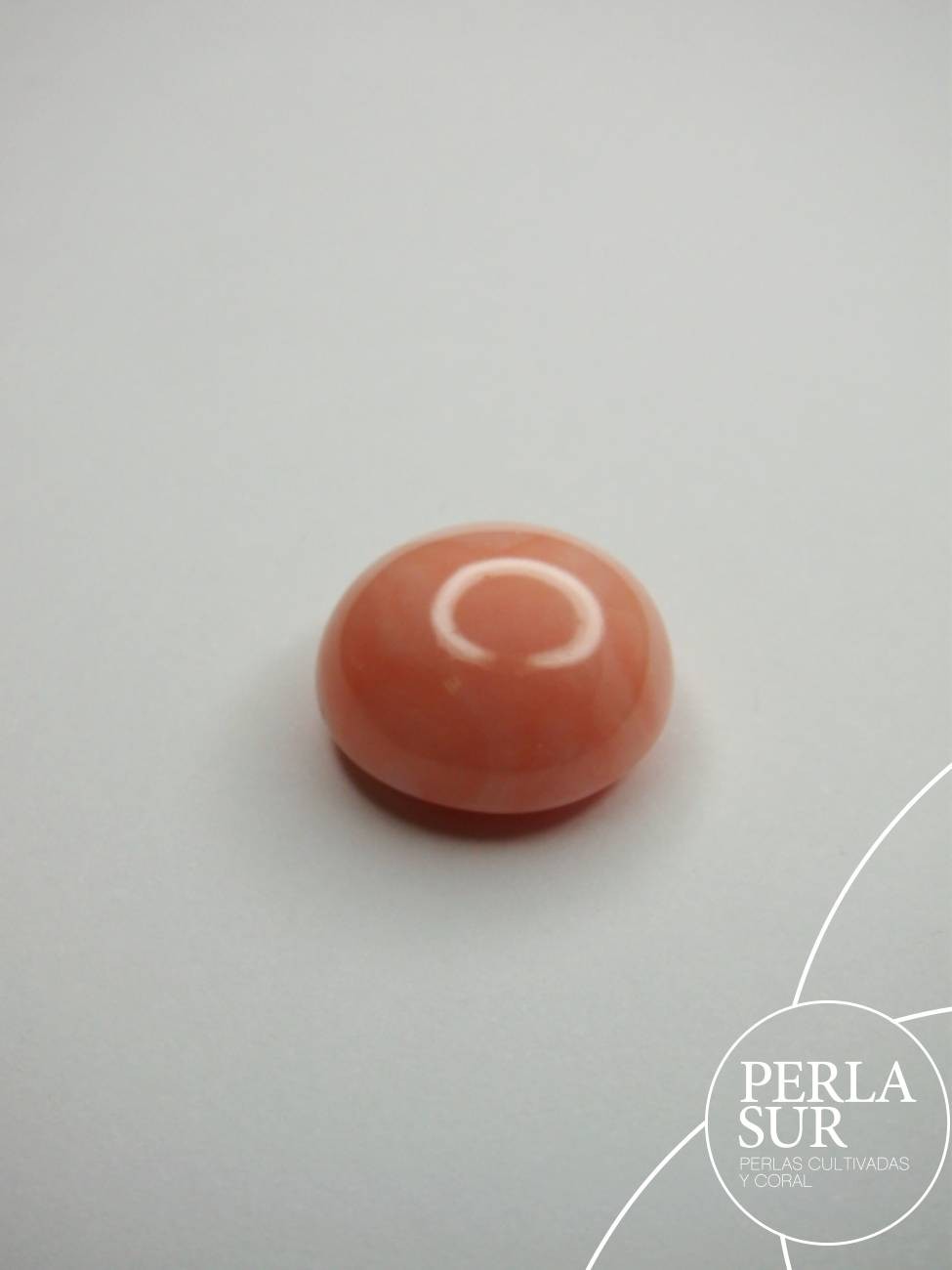 Botón 16x9mm ½t. Coral Rosa