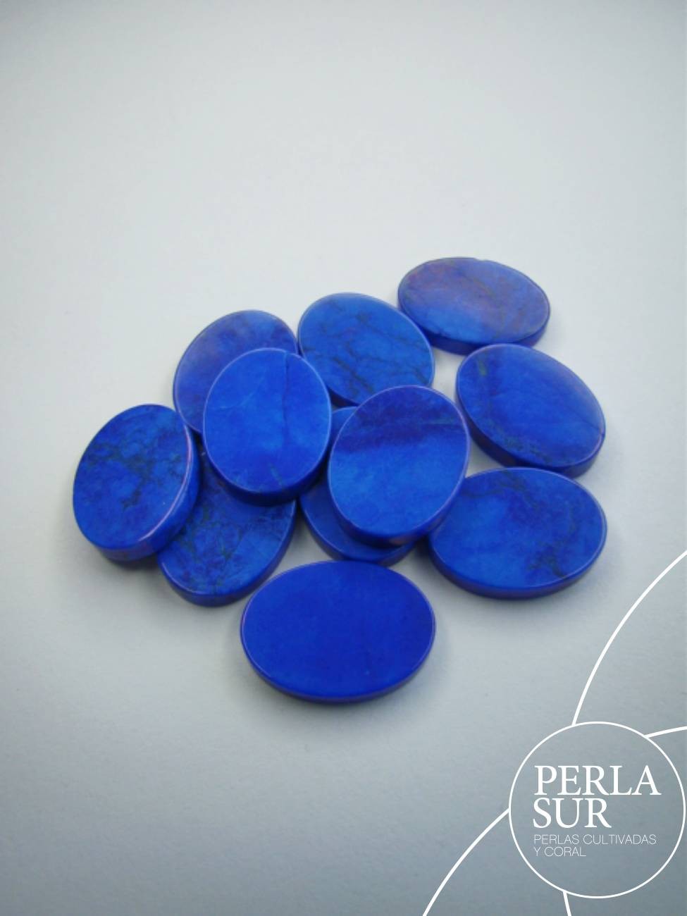 Disco 12x16mm Howlita Lapislázuli